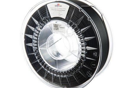 Spool of 3D printing filament with a visible brand label on a white background